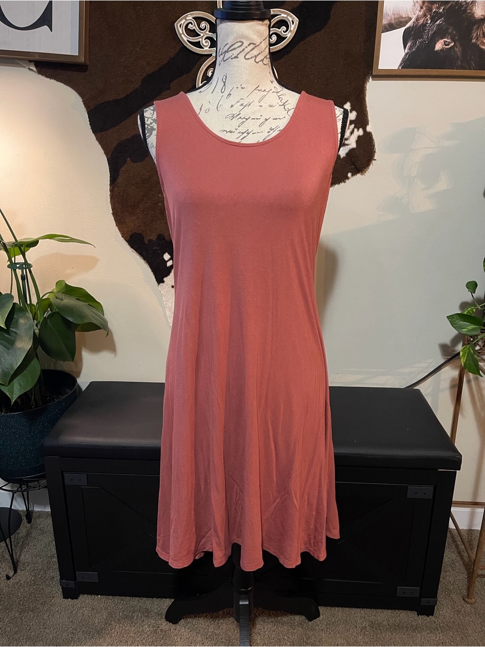 Maurices Dusty Rose Sleeveless Midi Dress
